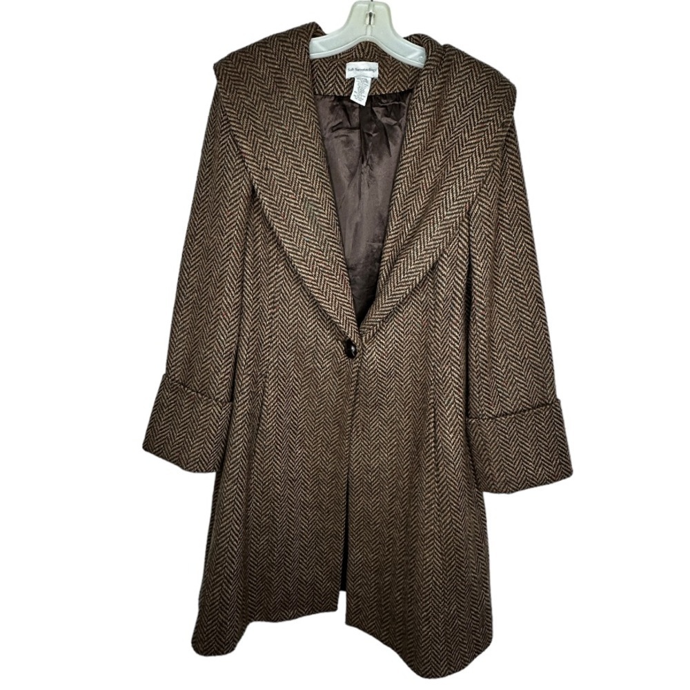 Soft Surroundings Wool Blend Coat